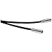 ZYG Punk Gothic Black Velvet PU Leather Chain Necklace Stretch Tattoo Choker Elastic Tassel Necklaces,Black