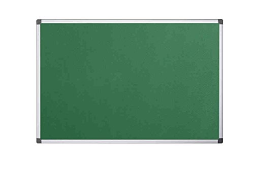 Bi-Office Notice Board Maya, Green Felt, Aluminium Frame, 60 x 45 cm