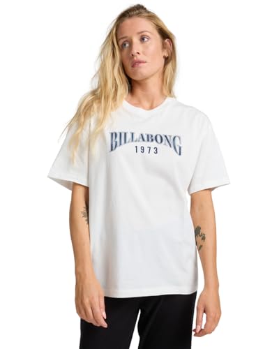BILLABONG Happy Paths - Camiseta de Manga Corta (Talla S), Color Blanco