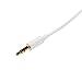 StarTech.com 2m White Slim 3.5mm Stereo Audio Cable - 3.5mm Audio Aux Stereo - Male to Male Headphone Cable - 2x 3.5mm Mini Jack (M) White (MU2MMMSWH)
