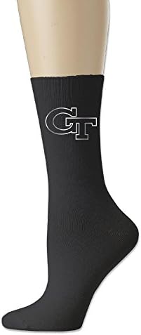 Georgia Tech Yellow Jackets Platinum Logo Ankle Socks Black