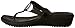 crocs Women's Sanrah Embellished Flip Wedge , Black/Silver Metallic, 8 M US