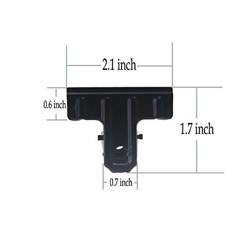 Z ZICOME Black Metal Bulldog Clips Binder Clips for Office Supplies, 2 Inch, 12 Pack