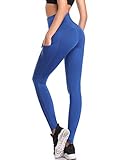 Cadmus Womens High Waist Workout Legging Capris for Yoga w Side Pockets