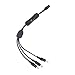1 to 3 Ports dc inline switch DC Power Switch Extension Cable Male to Female 5.5mm x 2.1mm Barrel for LED Strip Light and Other Low Voltage Applica tions