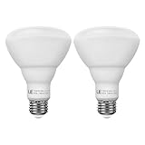 LE 2 Pack 15W Dimmable BR30 E26 LED Bulbs, 75W Incandescent Equivalent, Recessed Can Lights, 1100lm, Warm White, 2700K, 110° Flood Beam