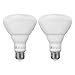 LE 2 Pack 15W Dimmable BR30 E26 LED Bulbs, 75W Incandescent Equivalent, Recessed Can Lights, 1100lm, Warm White, 2700K, 110° Flood Beam