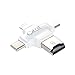 Card Reader,Optimal Shop 4 in 1 Micro SD Card Reader with Type C USB Connector OTG HUB Adapter, TF Flash Memory Card Reader for Android iOS PC Mac Thumb Drive Memory Stick with Lightning Port