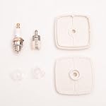 E-accexpert Replacement for 13031054130 Air Filter with Spark Plug Primer Bulb Fuel Filter for ECHO HC160 HC200 HC225 HC1600 PB250 PE230 PE231 PPF210 SRM210 SRM211 Gas Trimmer