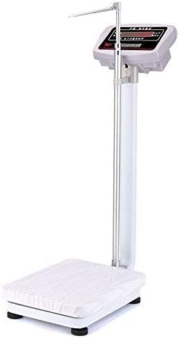 Vivarry Height and Weight Scale,red Text Display,Accurate and Easy to Read,Safe and Stable,Non-Slip Surface,180kg,School/Hospital/Beauty Salon,etc.