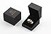 Zealmer Men's Gold Plated Stainless Steel Rotatable Stylish Brick Double Gear Shaped Spinner Rings 12