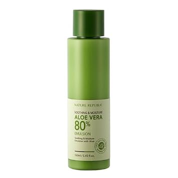 Image result for Nature Republic - Soothing & Moisture ALOE VERA 80% Emulsion 160ml.