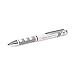 rOtring Tikky 3-in-1 Multipen Ballpoint Pen and Mechanical Pencil, 0.7 mm, White (1904452)
