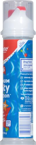 COLGATE KIDS TOOTHPASTE PUMP, MAXIMUM CAVITY PROTECTION, 4.4 OUNCES