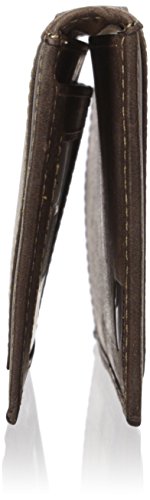 Carhartt Men's Top Grain Leather Rodeo Wallet, Contrasting Stitch, Brown, One Size