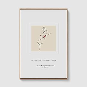 Framed Canvas Home Artwork Decoration Line Art Canvas Wall Art for Living Room, Bedroom - 16x24 inches