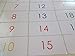 20 Laminated Rainbow Numbers 1-20 Flashcards.