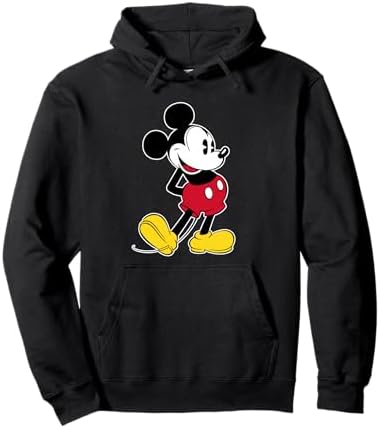 Amazon.com: Disney Mickey Mouse Classic Pose Zip Hoodie : Clothing