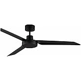 Maxim Ultra Slim - 52 Inch Outdoor 3 Blade Ceiling Fan-Black Finish