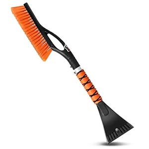 MATCC 2 in 1 Sneeuwborstel Uitschuifbare Auto Ijskrabber Sneeuwbezem Voorruitschraper Auto Sneeuwruimingsborstel…