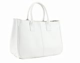 JOVANAS FASHION Women Simple Style PU leather Clutch Handbag Bag Totes Purse (White)