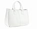 JOVANAS FASHION Women Simple Style PU leather Clutch Handbag Bag Totes Purse (White)
