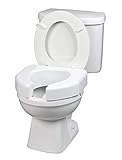 Ableware 725790000 Basic Open Front Elevated Toilet Seat, White