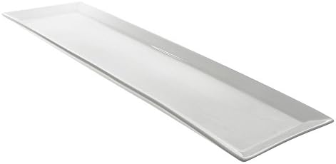 10 Strawberry StreetWhittier 20" x 6" Rectangular Platter, Set of 2, White
