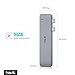 Havit 40Gb/s Thunderbolt 3 Dock USB C Hub for 2016/2017 MacBook Pro 13