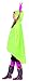 Smiffys Flower Party Poncho, Green with Drawstring Bag, Party Poncho Fancy Dress, Adult Dress Up Costumes