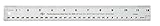 Alvin R590-12 Inking Ruler with Nonskid Cork Back, Stainless Steel, 12