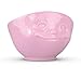 FIFTYEIGHT PRODUCTS TASSEN Porcelain Bowl, Dreamy Face Edition, 16 oz. Pink, (Single Bowl) for Serving Cereal, Soup