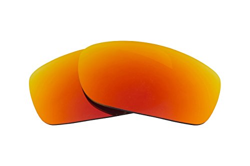 New SEEK Replacement Lenses Oakley FIVES SQUARED Fire Red Mirror - Polarized Fire Red Mirror