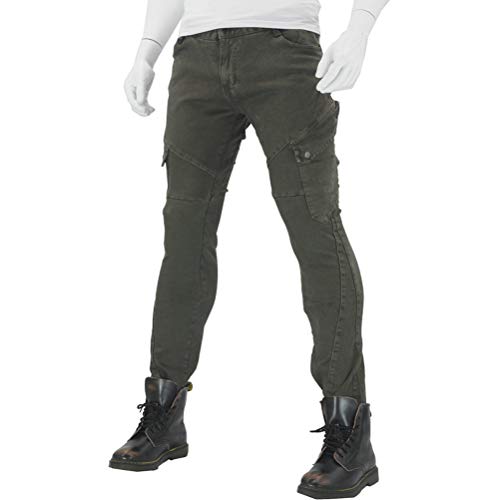 image for Takuey Men Women Motorcycle Riding Jeans Protective Pants Knight Hocke