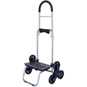 dbest products Stair Climber Mighty Max Personal Dolly, Black Handtruck Hardware Garden Utility Cart