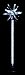 Solaration 1021 Solar Sparkling Star MOTION Light Garden Stake with 18 LEDs Chase Light