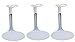 BANBERRY DESIGNS Doll Stands - Set of 4 - White Metal and Vinyl Adjustable Holders - Ideal for Dolls Measuring 3