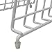 Huji Plates Holder Pots Pans Lid Organizer Rack for Cabinet, Pantry or Kitchen Counter (ONE, WHITE)