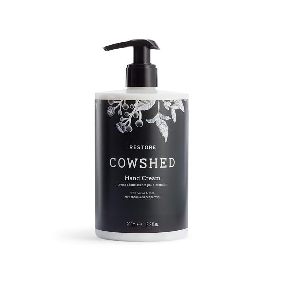 Cowshed Restore Hand Cream - 500ml - Luxury Hand Cream - Cruelty-Free Hand Lotion - Parabens-Free Refreshing Cream for Hands - Soothing Hand Lotion for Dry Skin