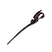 Breezelike Hair Sticks - Ebony Wooden Hair Stick : Black Swan - 7.1 inches Handmade Black Sandalwood Hair Pin