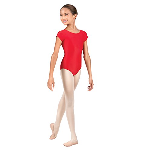Theatricals Girls Short Sleeves Dance Leotards & Unitards Black M