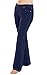 PajamaJeans Women's Bootcut Stretch Knit Denim Jeans in Dark Blue Indigo