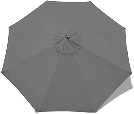 Amazon Com Abccanopy 9ft Outdoor Umbrella Replacement Top Patio Umbrella Market Umbrella Replacement Canopy With 8 Ribs Dark Gray Garden Outdoor