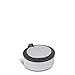 NINESTARS DZT-2-18 Automatic Touchless Infrared Motion Sensor Trash Can Container, 0.5 Gal 2L, ABS Plastic Base (Round, Silver/Black Ladybug Lid)