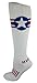 MOXY Socks Red, White, and Blue American Star Performance Knee-High Socks