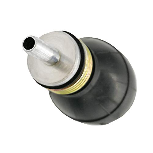 Amrxuts 6mm 1/4" Black Bulb Type Rubber Fuel Transfer Vacuum Fuel Line Hand Primer Gasoline Petrol Diesel Pump for Marine Boat Accessories
