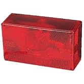 Peterson 4775 LUC 10025 Right Hand Incadescent Trailer Submersible Tail Light Acrylic Lens high Impact housing for Belljar Submersible Fits Trailers Over 80" Wide 6" x 3-3/4" x 2-1/4"