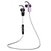 Photive PH-EB100 Sweat-Proof Wireless Bluetooth 4.1 Stereo Earbuds with Built in Microphone (Purple)