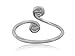 Ritastephens Sterling Silver Freshwater Cultured Pearl Crossover Adjustable Ring or Toe Ring