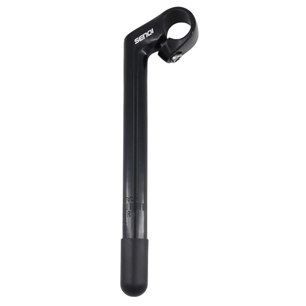 SENQI 22.2 * 25.4mm Electroplating Gooseneck Stem Aluminum Alloy 40 * 220 * 230 Stems With Teeth BSB040(Black)